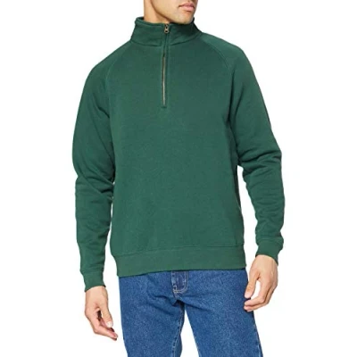 Image of Fruit of the Loom Men&#039;s Premium Sweater, Bottle Green, L UK