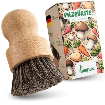 Image of lampox Mushroom Brush, Vegetable Brush for Cleaning Mushrooms