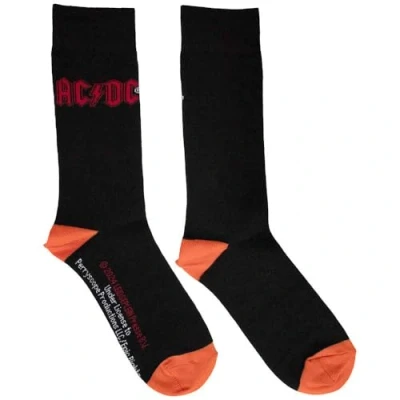 Image of AC/DC Red Band Logo Ankle Socks UK Size 6 11, black, 11