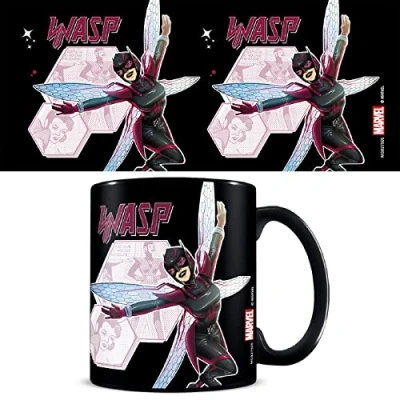 Image of Pyramid International Marvel The Wasp Coffee Mug in Presentation Gift Box (Wasp Design) 11oz Ceramic Mug, Mugs for Women and Men Official Merchandise