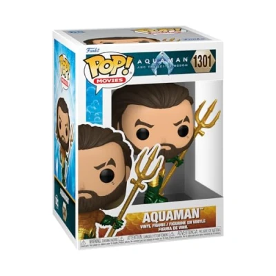 Image of Funko Pop! Movies: DC Aquaman Hero Suit Collectable Vinyl Figure Gift Idea Official Merchandise Toys for Kids &amp; Adults Movies Fans Model Collectors and Display