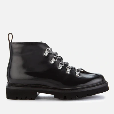 Image of Grenson Women&#039;s Bridget Leather Hiking Style Boots Black UK 3