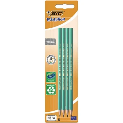 Image of BIC Evolution Original HB Graphite Pencils 4 Count (Pack of 1)