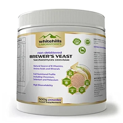 Image of Brewer&#039;s Yeast Powder 500g Non debittered Inactive Natural Source of B Vitamins, Chromium, Selenium and Potassium for Humans, Cats, Dogs, Horses Ducklings