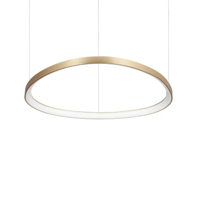 Image of Gemini 81cm LED Integrated Pendant Ceiling Light Brass 2700K