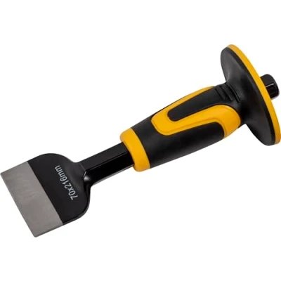 Image of Roughneck ROU31986 Brick Bolster With Hand Guard 70x 216mm (2¾x8½in)