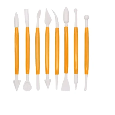 Image of 8 Pieces Cake Modeling Tools, Fondant Sculpture Decorating Tool Suitable