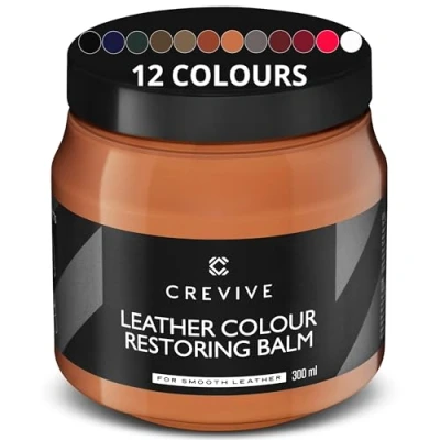Image of CREVIVE Leather Restorer London Tan 300 ml Colour for Sofas Balm