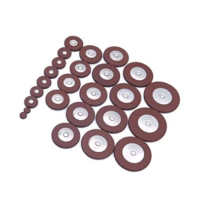 Image of Alnicov 25Pcs Sax Leather Pads Replacement Accessories for Alto Saxophone Brown