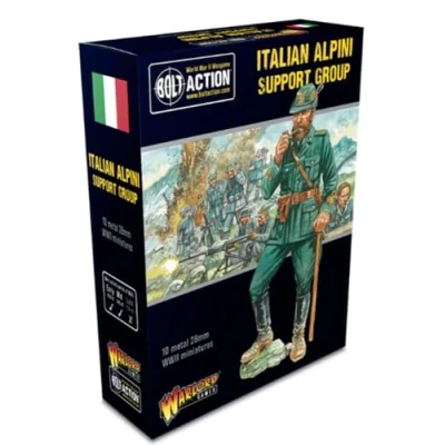 Image of Warlord Games Italian Alpini Support Group 28mm Scale Metal Miniatures for Bolt Action Highly Detailed World War 2 Table top Wargaming