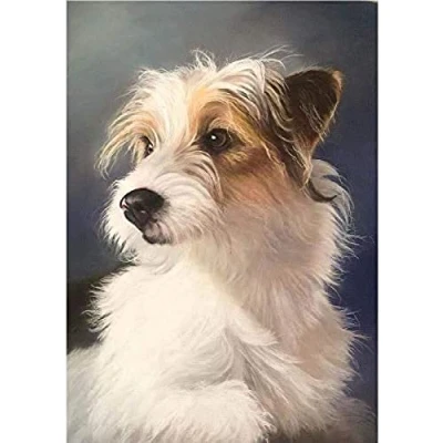 Image of SanZez Diamond Painting Children&#039;s 5D Kits, Jack Russell Terrier Dog DIY by Numbers Adult Birthday Gifts 40x40cm