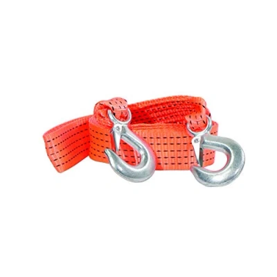 Image of Streetwize Heavy Duty Tow Belt w/Steel Hooks 6.5 Tonnes, 3.5 Metre Length Ideal For Towing: Cars, 4x4, Vans and Agricultural Vehicles