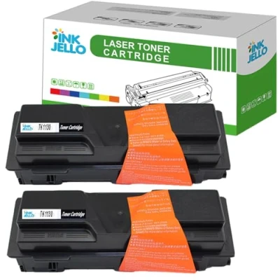 Image of Inkjello Compatible Toner Cartridge Replacement for Kyocera FS 1030MFP 1130MFP ECOSYS M2030dn M2530dn TK1130 (Black 2 Pack)