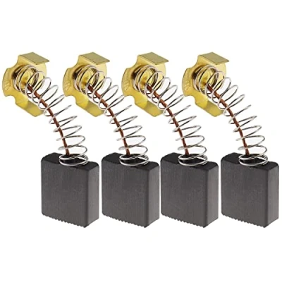 Image of ECSiNG 2 Pairs of Carbon Brushes 7x17x17mm Compatible with Rexon M2500A Mitre Saw Power Tool Replacement Parts Electric Accesories