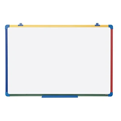 Image of Bi Office Schoolmate Whiteboard Lacquered Steel, 60 x 45 cm, White Surface, Plastic Frame