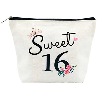 Image of Sweet 16 Gifts for Girls 16th Birthday Ideas Year Old Sixteen Teen Cute Makeup Bag