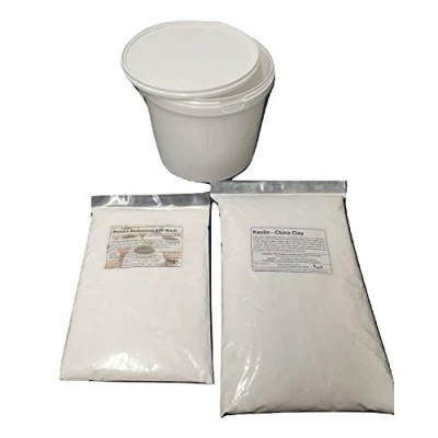 Image of 2kg Alumina Batt/Kiln wash with Kaolin (1:1) Inc Mix Tub for Ceramic Pottery