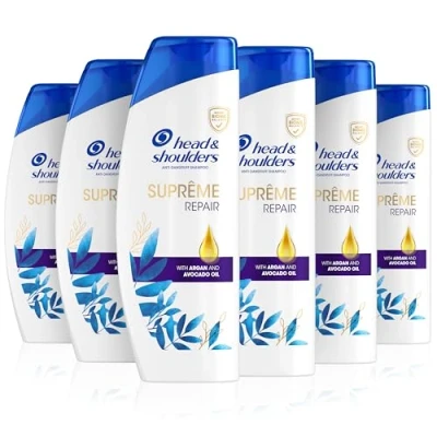 Image of Head &amp; Shoulders Argan Oil Shampoo Supreme Damage Repair 6 x 400 ml, Six Pack