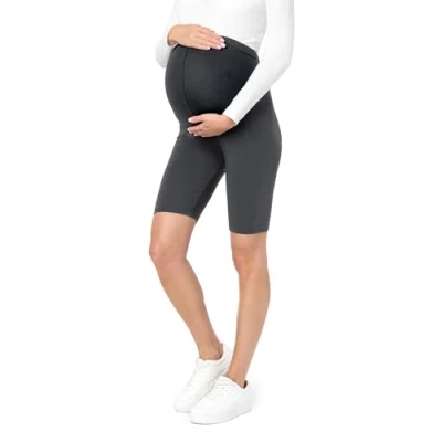 Image of Be Mammy Womans Short Maternity Leggings Tights BE20 228 (Graphite, L)