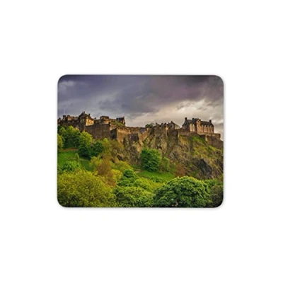 Image of Destination Vinyl ltd Edinburgh Castle Scotland Mouse Mat Pad Scottish UK Travel Gift Computer #8906