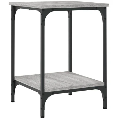Image of vidaXL Coffee Table Grey Sonoma 40x40x55 cm Engineered Wood