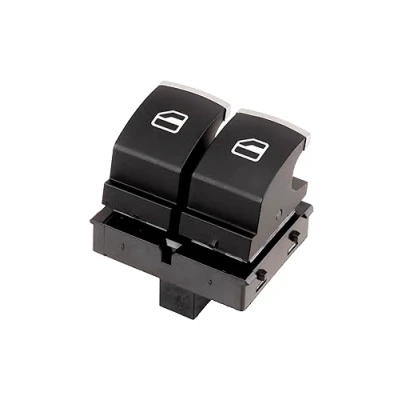 Image of 5K3959857 Switch, window winder ORIGEN ORG50203 Left Front VOLKSWAGEN: Caddy 3, GOLF 5, 6