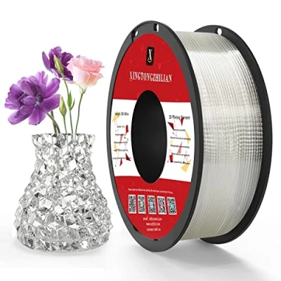 Image of PETG+ Filament 1.75mm, 3D Printer Filament, Dimensional Accuracy +/ 0.02mm,3D Printing for Printers, 1Kg/ 1Spool Transparent