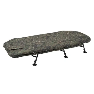 Image of Trakker RLX 6 Camo Bed System Stretcher (Incl. Sleeping bag) Bedchair