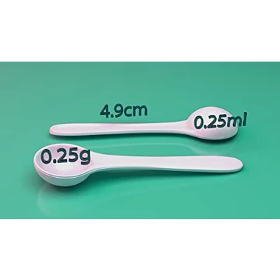 Image of NPOW Measuring Spoon, Medicine Measure Small Scoop, 0.25ml Measure, Mini Plastic Spoon (1 pc)