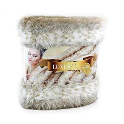 Image of Gözze Throw/Blanket, Smart Fur Look, Lynx Design, 150 x 200 cm