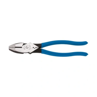 Image of Klein Tools D20009NECR Cutting Pliers, 0 V, Blue/Silver, 238 mm