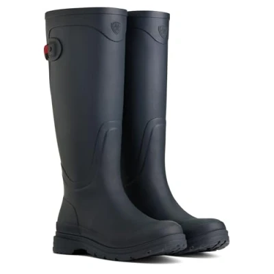 Image of ARIAT Womens Kelmarsh Wellington Boots Navy lightweight 4LR™ stabilizing shank for support Footwear UK Size 4.5