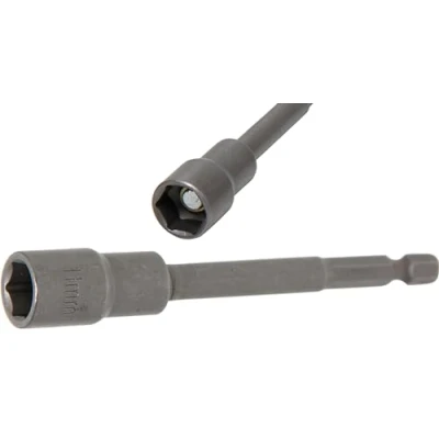 Image of BGS 2767 Socket, Hexagon, extra long for electric drills 6.3 mm (1/4&quot;) Drive 11