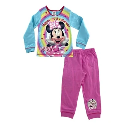 Image of Minnie Mouse Girl’s Pyjamas 18 24 Months “Happy Multicoloured