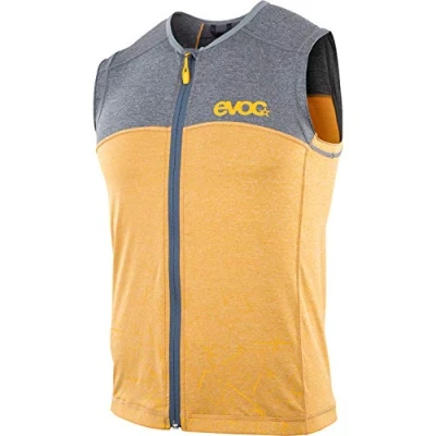 Image of EVOC PROTECTOR VEST MEN Men&#039;s armour vest, protective clothing for action sports (size: XL, LITESHIELD PLUS back protector, EVA padding, AIROFLEX hip belt), Clay Yellow/Carbon Grey