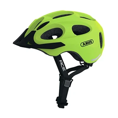 Image of ABUS Youn I ACE City Helmet Modern Bicycle for Daily Use Women and Men Yellow, Size L