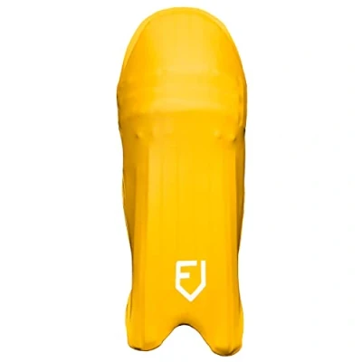 Image of FORTRESS Cricket Pad Covers 9 Colours Batting Pads Wicket Keeper (Batting Pads, Yellow)
