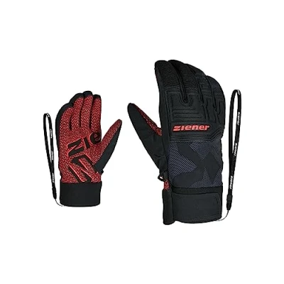Image of Ziener GARIM AS 801065 Adult Ski Gloves/Winter Sports Waterproof Breathable Grey Ink Camo 9