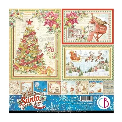 Image of Ciao Bella 8&quot;x8&quot; Dear Santa Christmas Themed Paper Pad