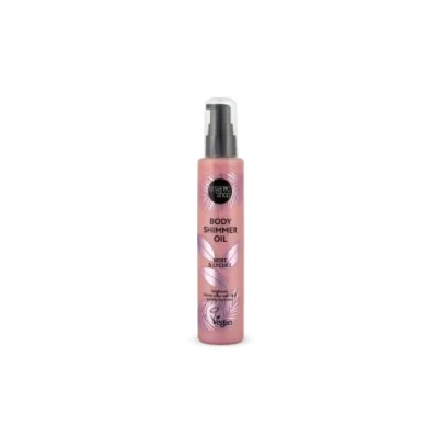 Image of Organic Shop Body Shimmer Oil. Rose &amp; Lychee, 100 ml