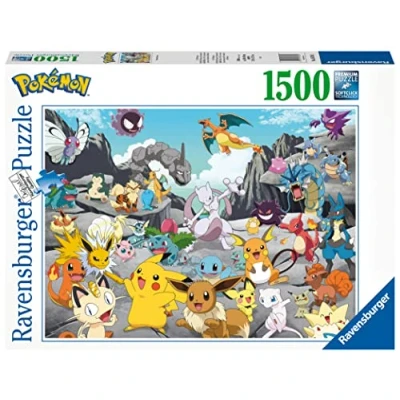 Image of Ravensburger Pokemon Classics 1500 Piece Jigsaw Puzzles for Adults &amp; Kids Age 12 Years Up