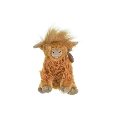 Image of KandyToys Large Highland Cow Plush With Sound Children Cuddly Soft Toy