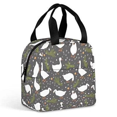Image of Goose Lunch Bag, Durable Insulated Box Reusable Adults Tote Bag Cooler
