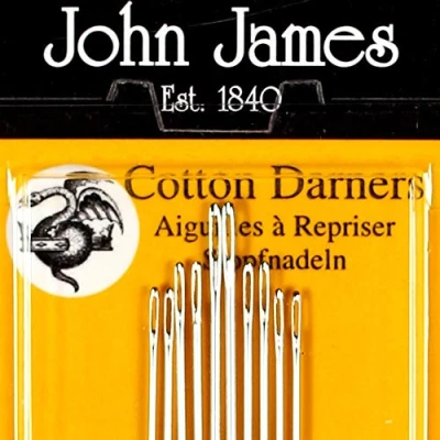 Image of Colonial Needle 12 Count John James Cotton Darners Needles, Size 9