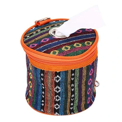 Image of VGEBY Camping Tissue Storage Box, Outdoor Toilet Paper Holder Roll Case Hanging Cover with Hook for Tent