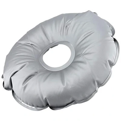 Image of Ausla Flag Base Weight Bag, 45 cm/17.72 inch PVC Portable Foldable Round Outdoor Umbrella Feather Water Bag for Patio Beach Stand