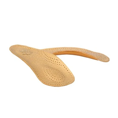 Image of Orthotic 3/4 Leather Insoles with Longitudinal and Transverse Arch Support, Orthopedic Shoe Inserts for Men Women, Kaps Bolero (39 EUR / 6 UK/Women)