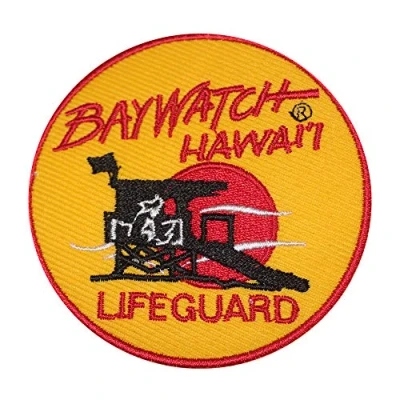 Image of Baywatch Iron On Patch Sew Embroidered Patch/Badge for Clothes Shirts Jeans etc