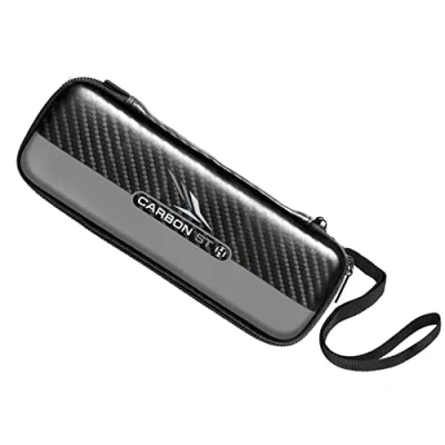Image of Harrows Darts Case Carbon ST Pro Dart Holder I Holds 3 Protective EVA Material Accessories Fully Assembled and (Grey)
