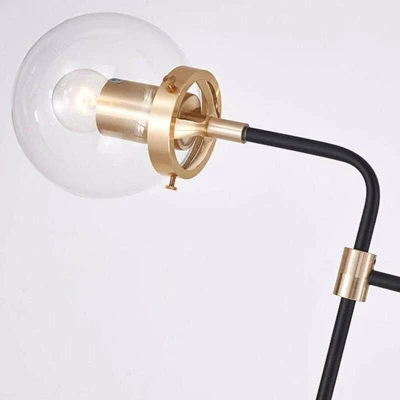 Image of Boston 12 Light Pendant Ceiling Black, E27